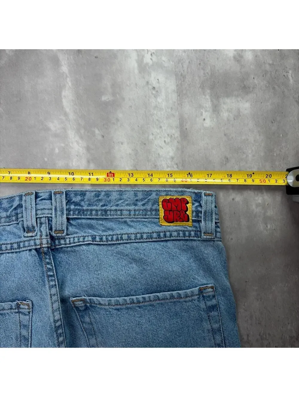Y2K Blue Empyre Grunge Skater Baggy Denim Jeans